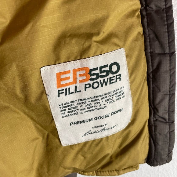 Vintage Eddie Bauer Down Hooded Jacket Womens Size L. - Picture 9 of 11